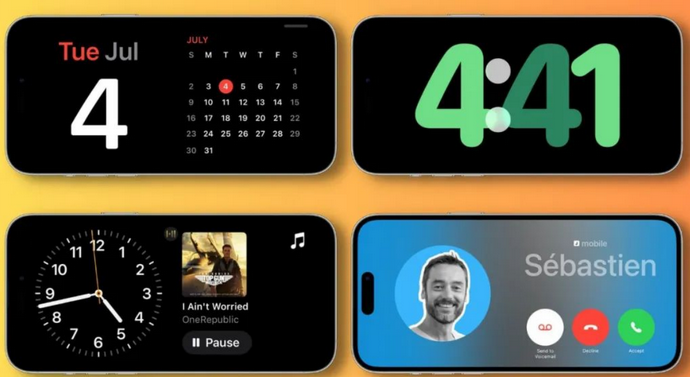 溪湖苹果手机维修分享iOS17横屏充电待机显示有什么好处 